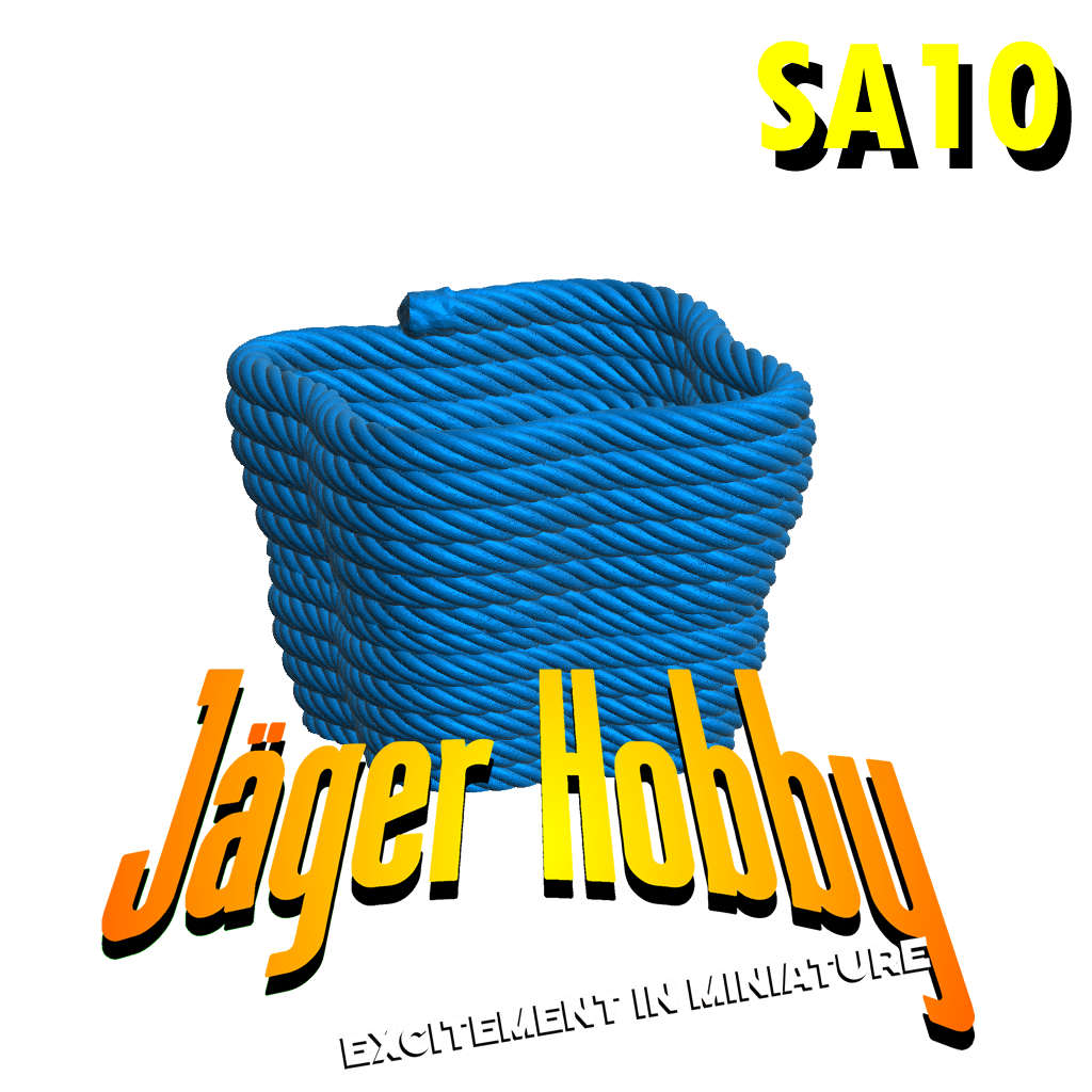 SA10 Scale Rope Coil Basket 1/25 1/24 1/20  | Jager Hobby