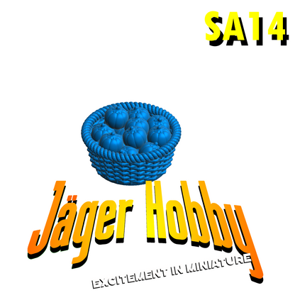 SA14 1/24 1/32 Any Scale Model Basket of Fresh Juicy Tomatoes | Jager Hobby