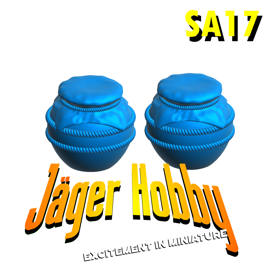 SA17 Scale Model Honey Jar with Cloth Lid and Rope | Jager Hobby