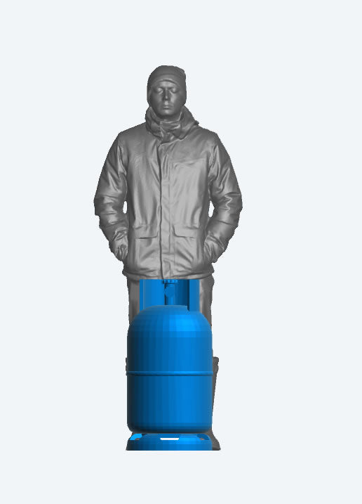 S27 – Gas Bottle For Industrial, Garage, and Utility Dioramas