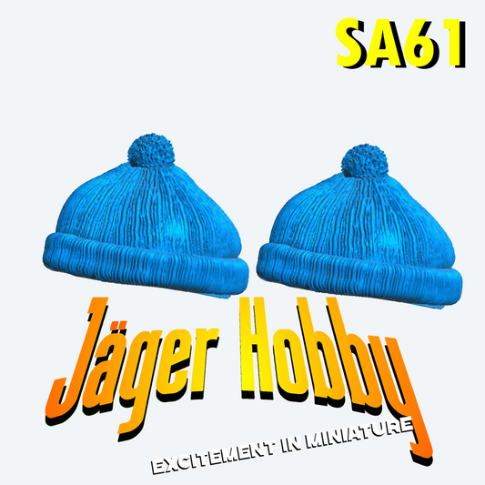 SA61 – Scale model boat detail knitted woolly bobble hat