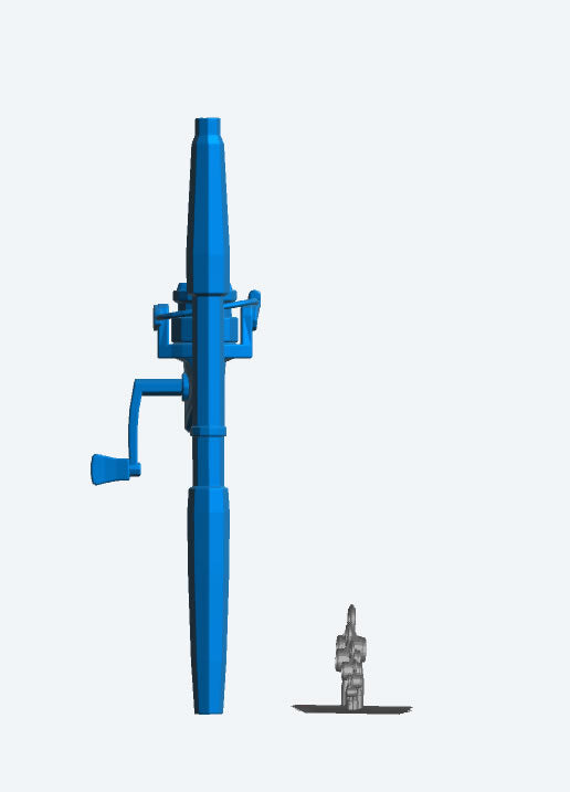 SA66 – Scale Model Detail: Fishing Rod Handle and Fittings