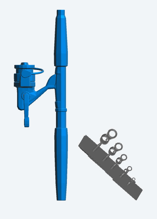 SA66 – Scale Model Detail: Fishing Rod Handle and Fittings