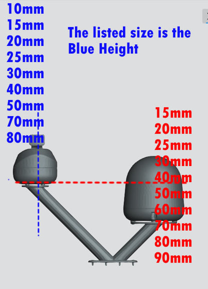 SA72 Radar & GPS Boat Mast – Super-Detail Scale Model Accessory (10mm–80mm Heights)