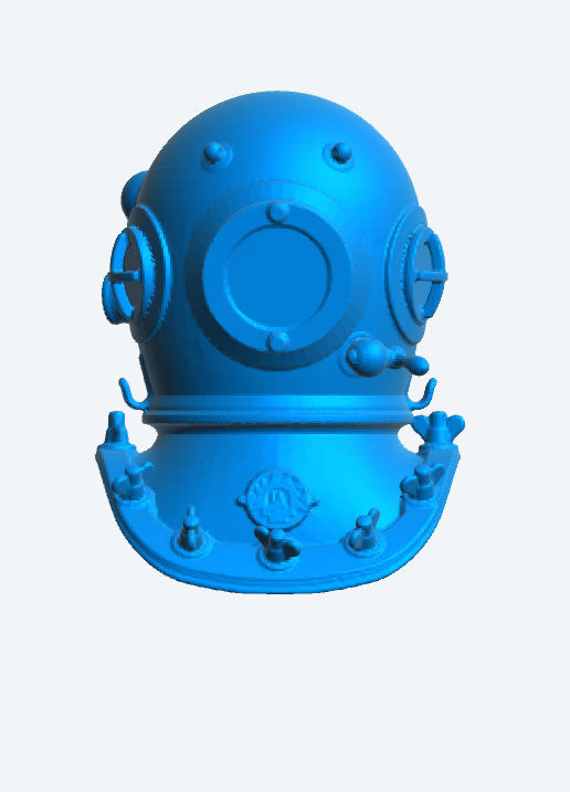 SA74 – RC Model Boat Accessory: Brass/Copper Early Diving Helmet