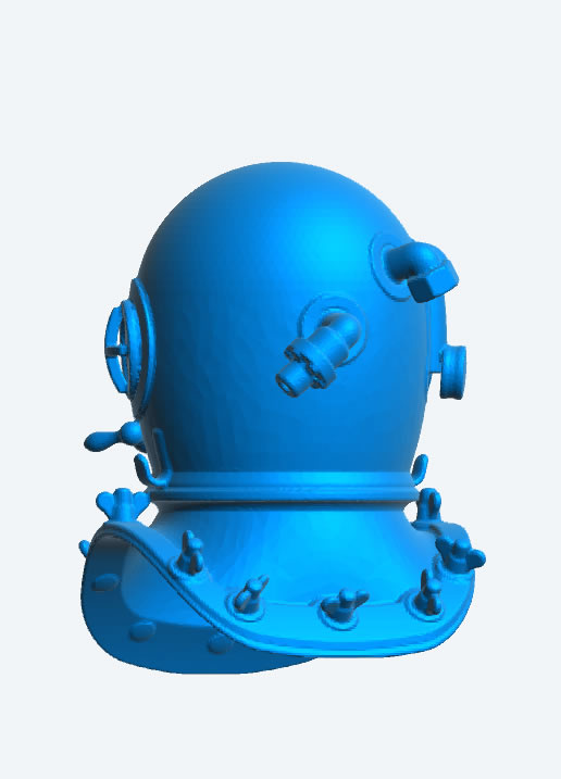 SA74 – RC Model Boat Accessory: Brass/Copper Early Diving Helmet