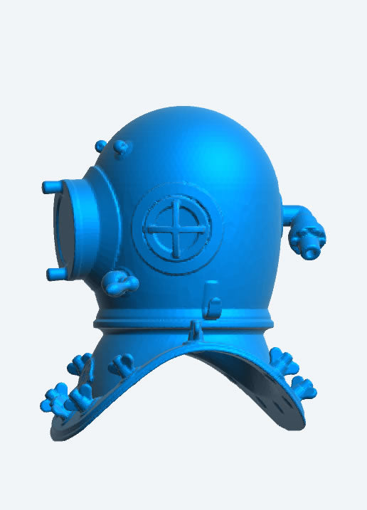 SA74 – RC Model Boat Accessory: Brass/Copper Early Diving Helmet