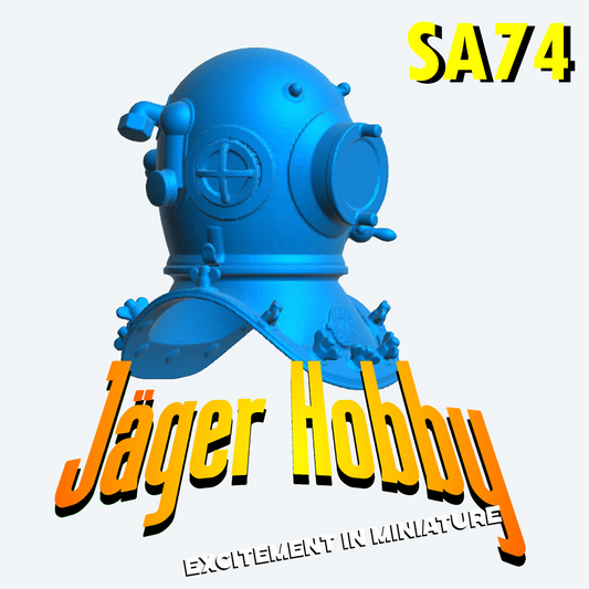 SA74 – RC Model Boat Accessory: Brass/Copper Early Diving Helmet
