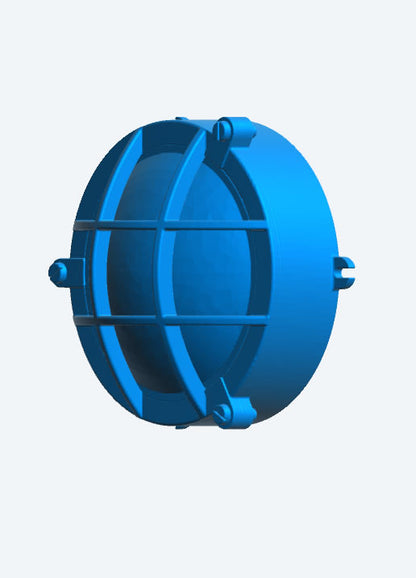 SA80 – RC Model Boat Accessory: Round Bulkhead Light with Lens and Screw Details