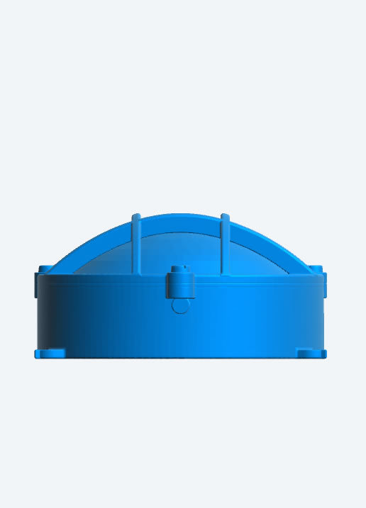 SA80 – RC Model Boat Accessory: Round Bulkhead Light with Lens and Screw Details