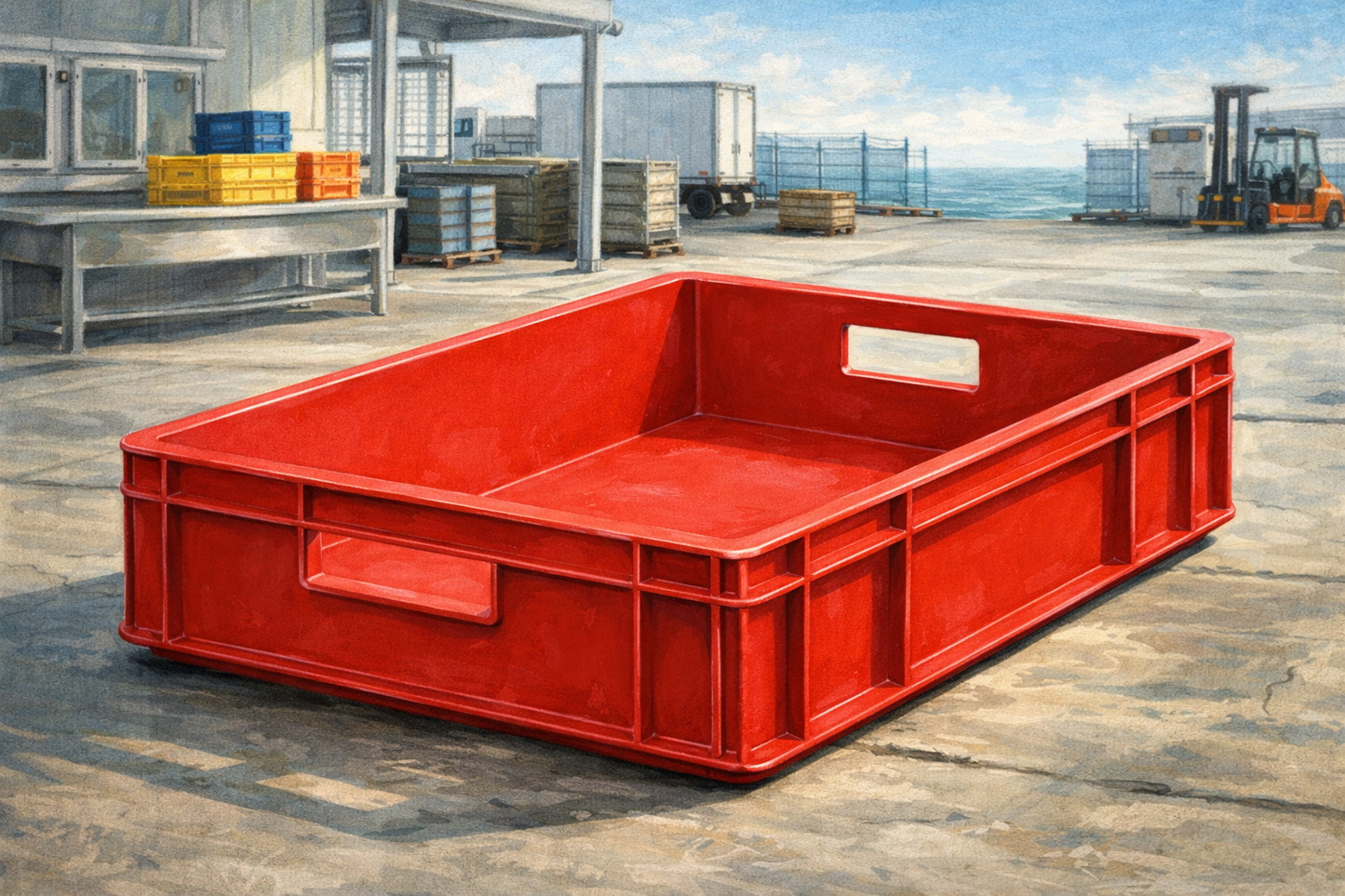 SA99 Commercial Plastic Goods Tray – Stackable – UNPAINTED