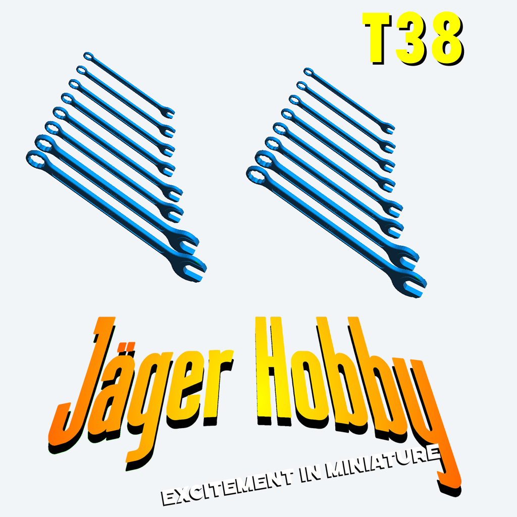 T38 – Spanner for Automotive, Workshop, and Mechanical Dioramas