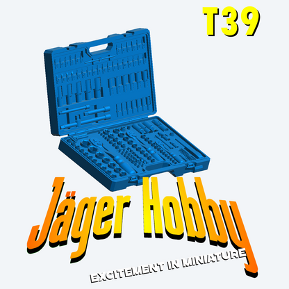 T39 – 1/43 Scale Tool Kit Set for Garage, Workshop, and Automotive Dioramas
