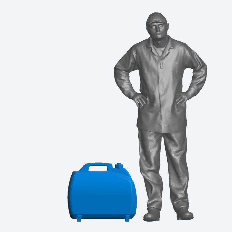 T41 – 1/43 multi scale Upright Air Compressor for Garage, Tire Service, and Workshop Dioramas