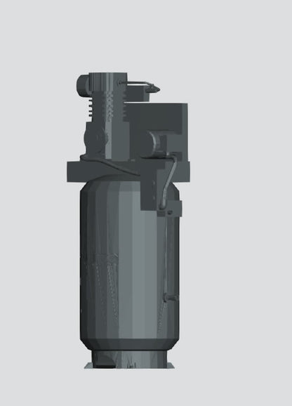 T43 Large Vertical Floor-Mounted Compressor with Air Tank – Scale Model Equipment
