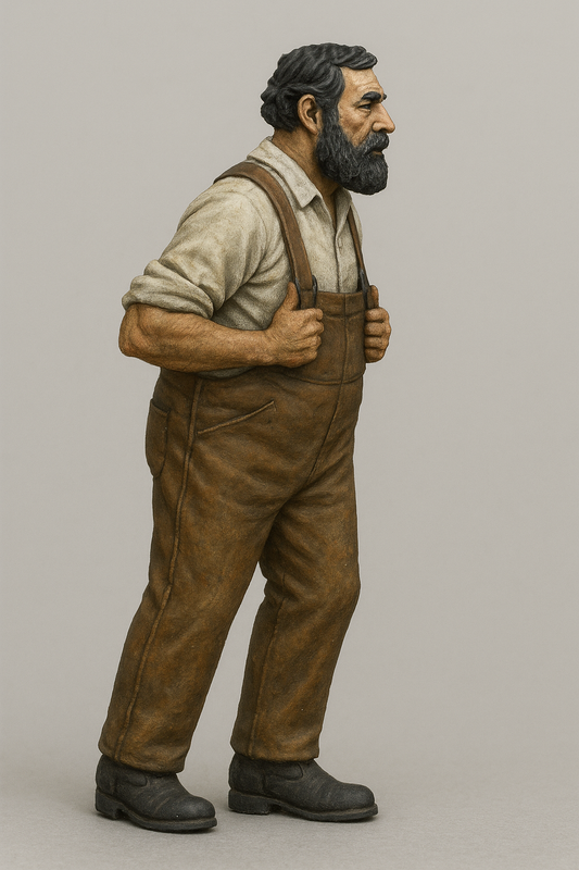 TG29B Weathered Fisherman – Scale Model Boat Crew Figure