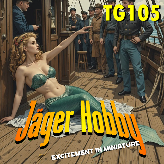 TG105 SCALE MODEL SHIP CREW Mermaid – Reclining with One Arm Raised, Beckoning to Sailors