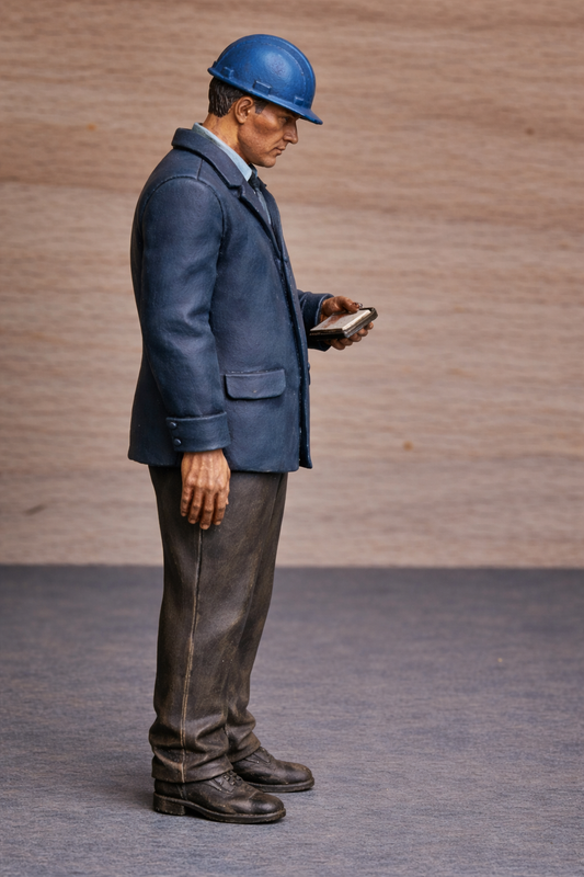 TG10B Mobile Marine Models Stan Tug 1906 Scale modern crew hard hat Unpainted