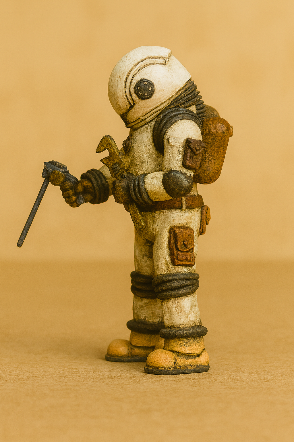 Scale Model Modern Exosuit Deep Sea Diver – Holding Electronic Welding