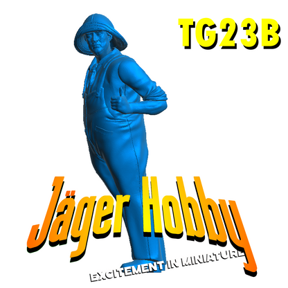 TG23B Scale Model Fisherman Captain Crew Figure | Jager Hobby