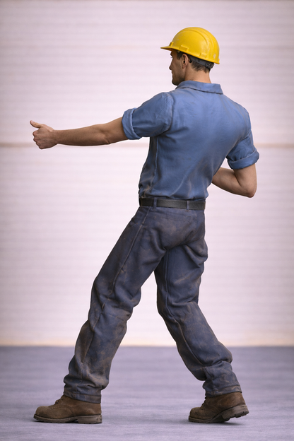 TG12A Pusher Springer Tug Captain crew figure Unpainted