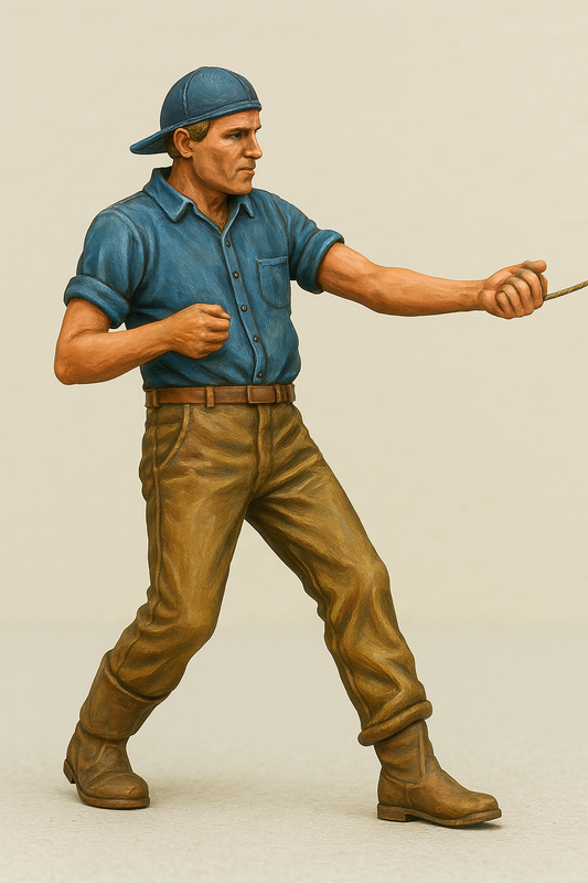 TG12B Fisherman figure Romarin Antje Fishing Boat 1:25