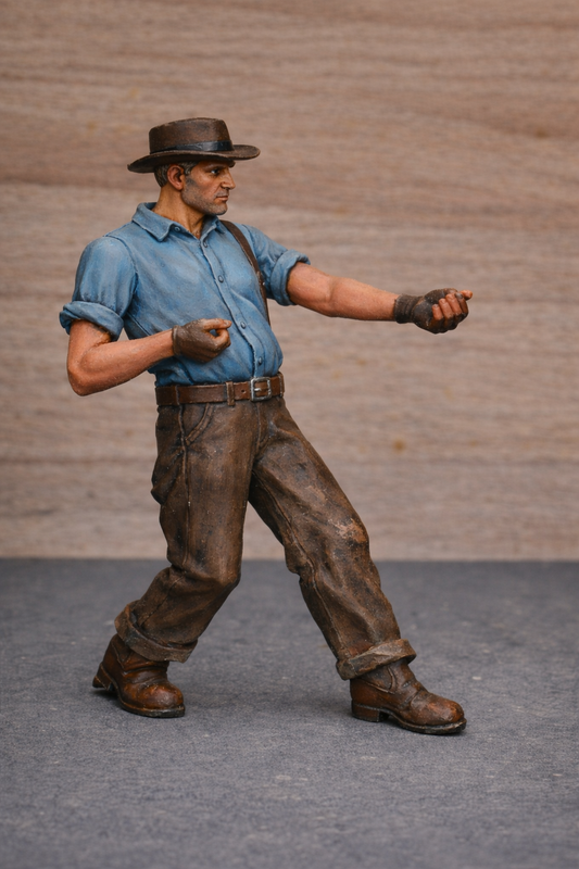 TG12C Deans Marine Scale classic rc boat crew figures Unpainted