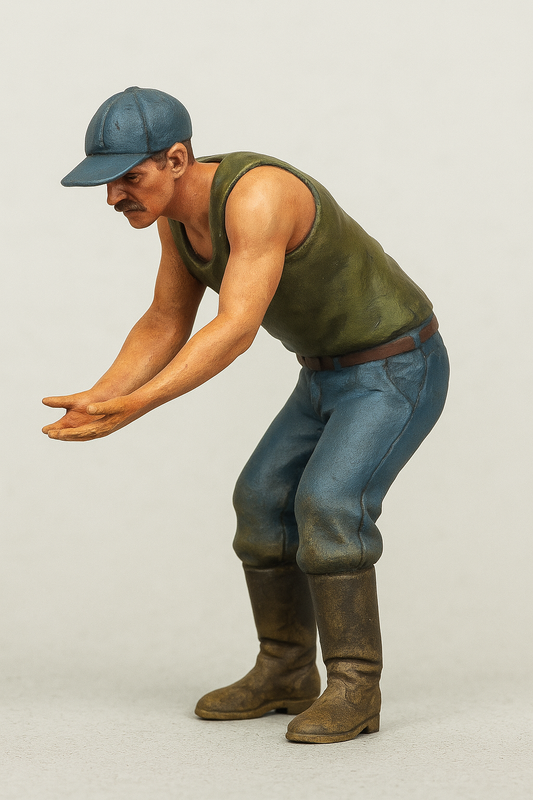 TG17c 1:12 Fishing boat scale model crewman figure Mobile Marine Elli-Mae