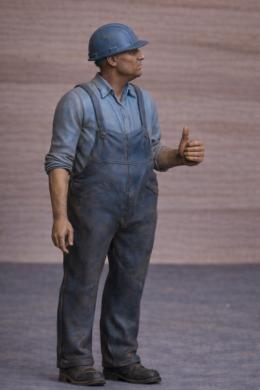 TG23D Scale Model Modern Tugboat Crew Figure Unpainted | Jager Hobby