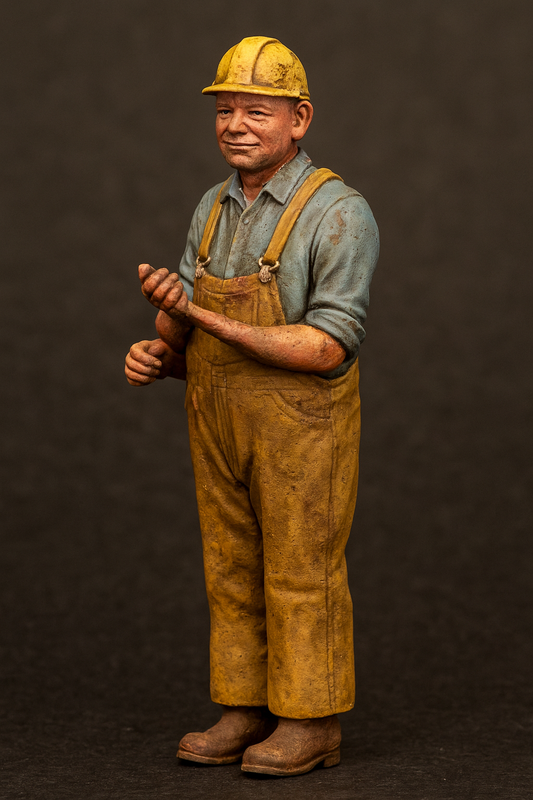 TG24C Scale Model Ship Crewman – Veteran Tugboat Engineer