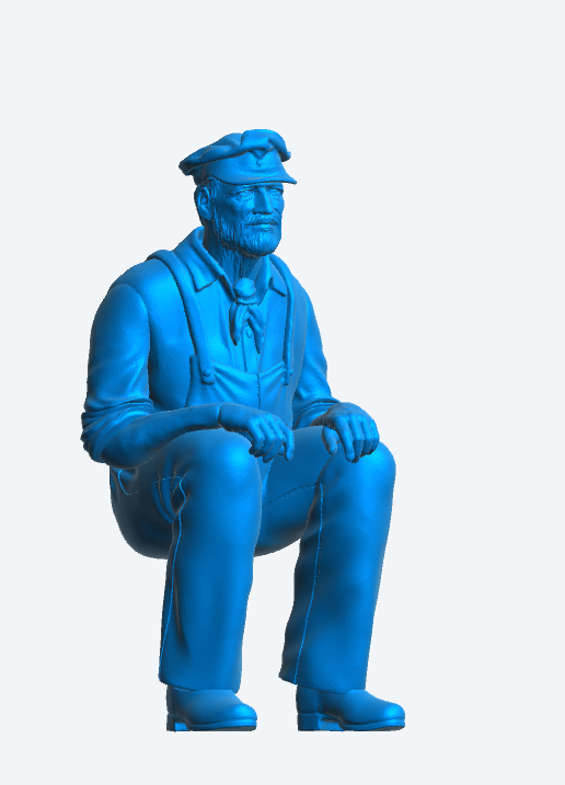 TG25 Seated Ship Captain Figure 1/24 1/32 1/48 1/96 – Classic Maritime Crew | Jager Hobby