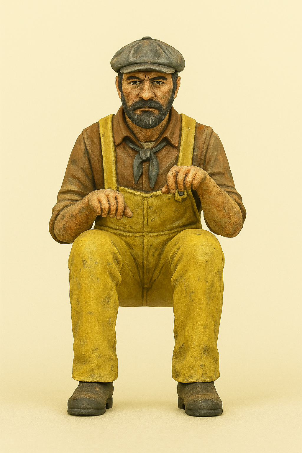 Seated Tug Boat Captain  Scale Model Ship Crew Figure TG25C