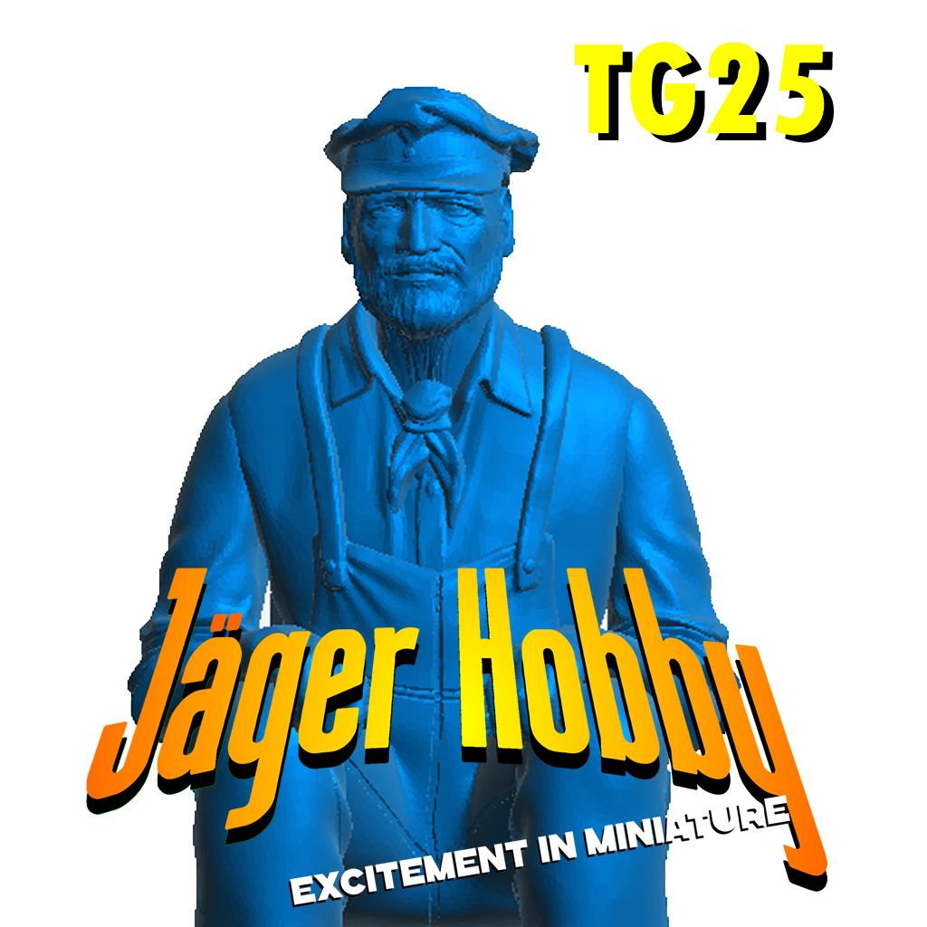 TG25 Seated Ship Captain Figure 1/24 1/32 1/48 1/96 – Classic Maritime Crew | Jager Hobby