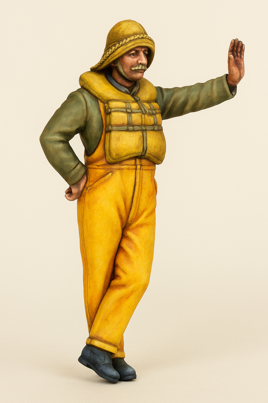 TG26B - RAF Air-Sea Rescue Launch Whaleback Crash tender Crew Figure 1/24 Scale