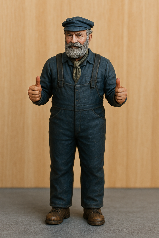 TG29 – Weathered Tug Boat Captain figure Jager Hobby