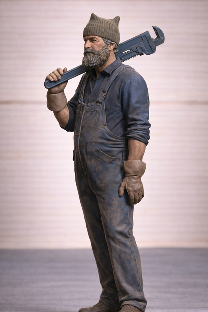 TG32B Scale Model Boat Crewman – Industrial Workman Unpainted
