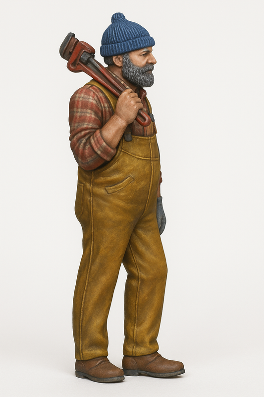 TG32D Engineer – Scale Model Crewman with Woolly Bobble Hat & Adjustable Wrench