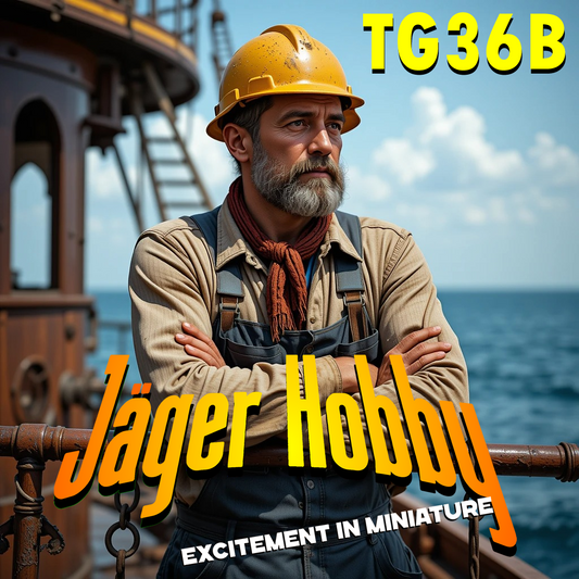 TG36B Jager Hobby – Commercial Ship Crewman 1/24 & 1/32 Scale Model Figure