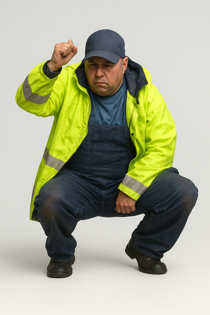 TG41 – Modern Fisherman Crouching  | Scale Model Figure for Boats