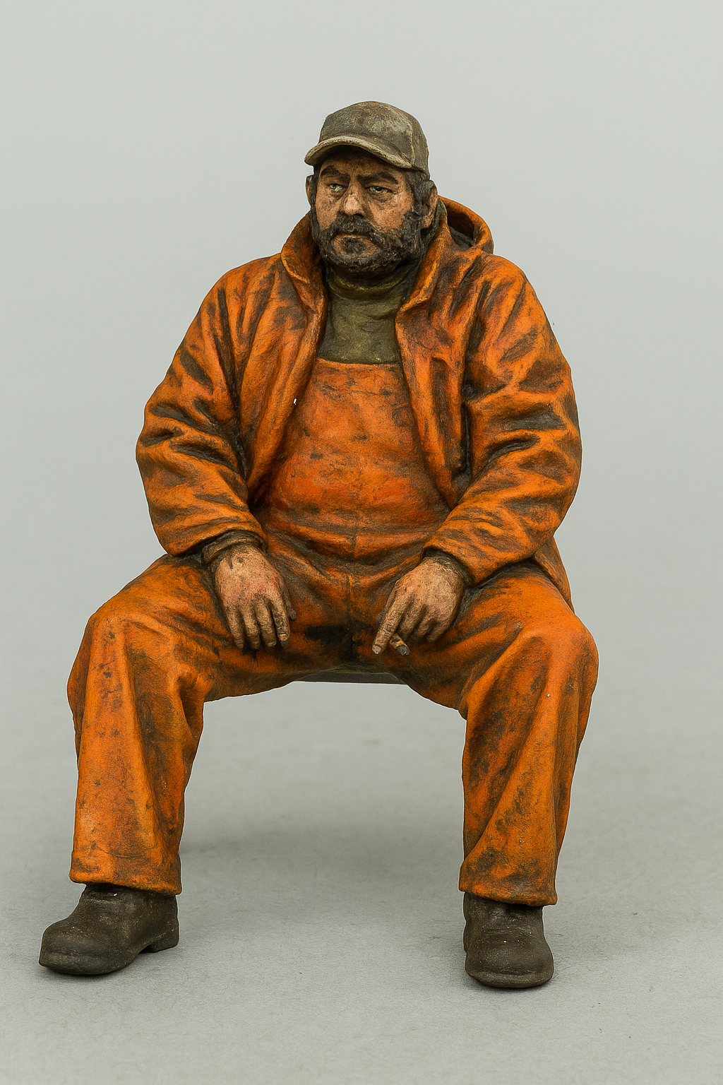 TG43 – 1/12 Scale Modern Seated Fisherman | Scale Model Ship Crew Figure