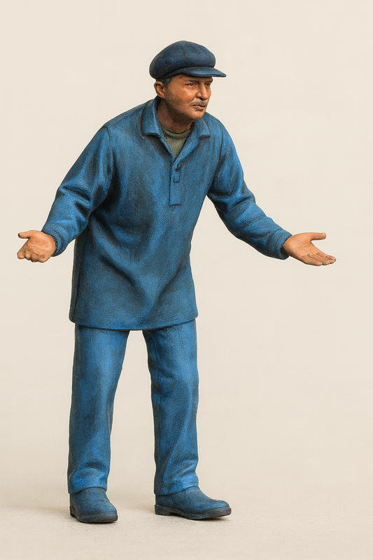 TG4D Crew figures Mountfleet Models Boston Typhoon is a 1:32 model of a steam trawler