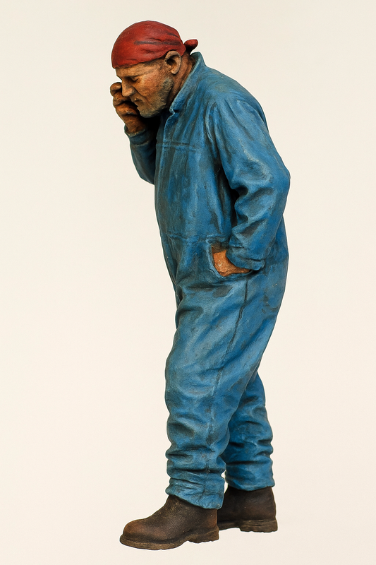 TG50 – Scale Model Ship Crew Figure: Modern Mechanic Deck Crew Engineer