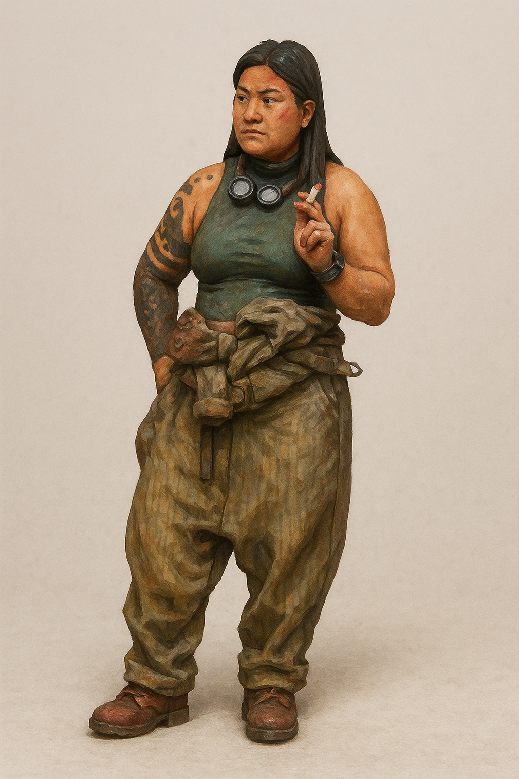 TG54 Model Female Ship’s Crew Figure  Modern Commercial Crew