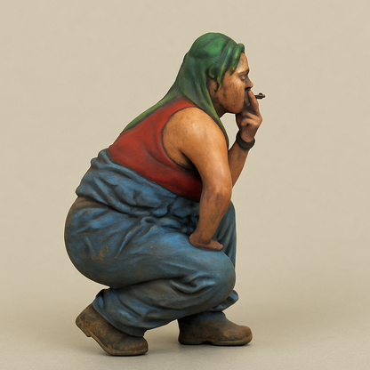 TG55 Female Deckhand & Mechanic Crew Figure Model Modern Commercial Ship Crew
