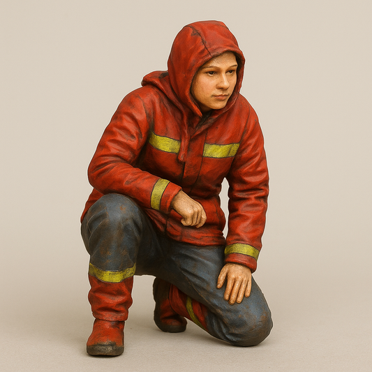 TG56 Female Yacht Crew Scale Model Figure Padded Waterproof Jacket