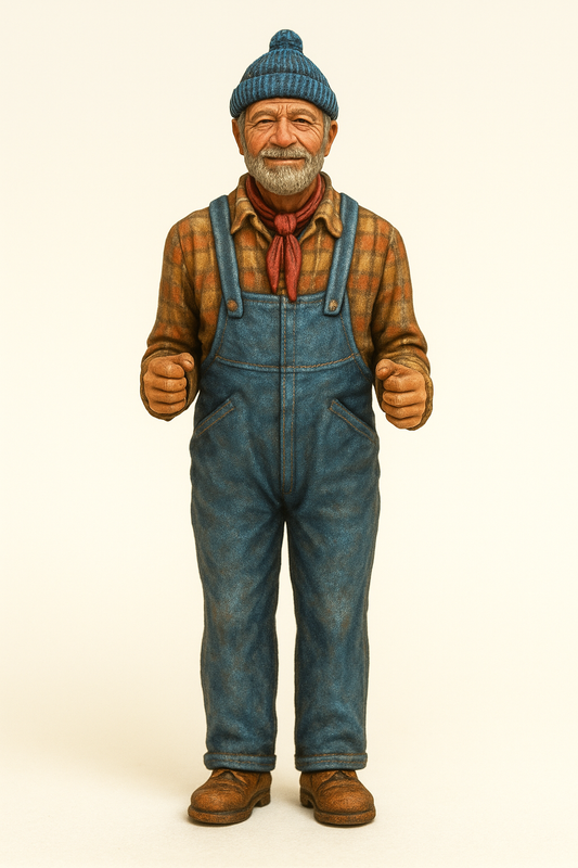 TG62 Lobster Boat Captain – Highly Detailed Scale Model Figure for RC Boats & Dioramas