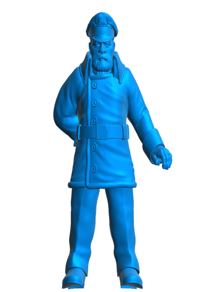 TG63 1/24 Naval Officer – Coastal Forces / Dog Boat Crew Figure, Standing with Arm Behind Back