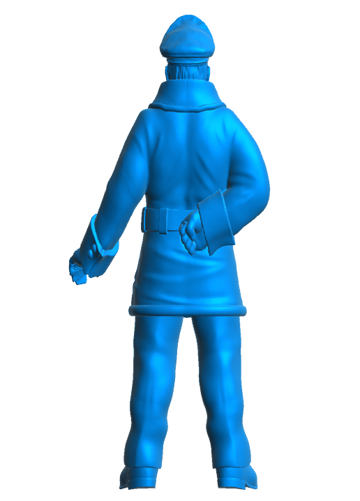 TG63 1/24 Naval Officer – Coastal Forces / Dog Boat Crew Figure, Standing with Arm Behind Back