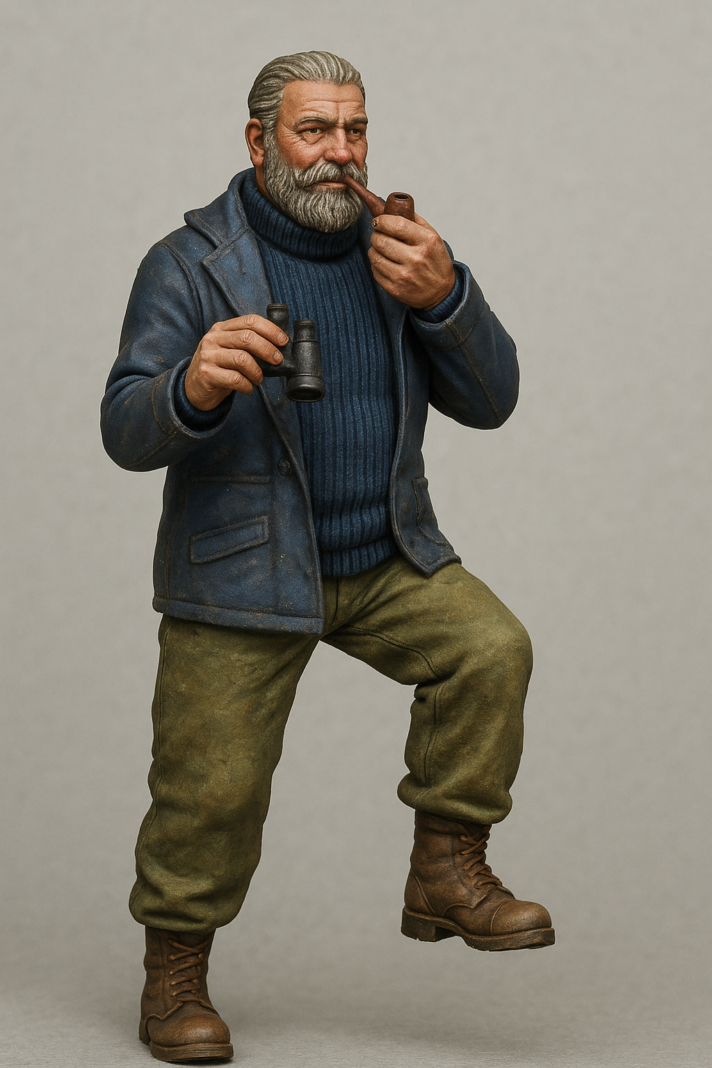 TG64B 1/32 Vosper MTB Model Crew Figure – Smoking Pipe,