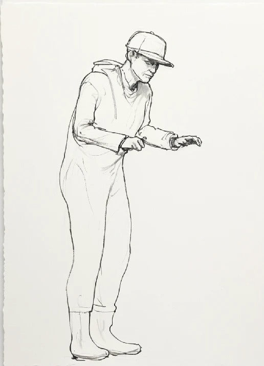 Deck Crew Figure Working Pose in Waterproof Suit TG77